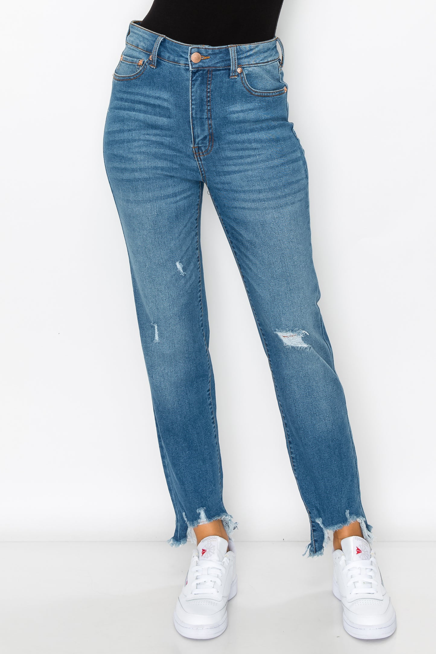 Project Green Label Junior's High Rise Straight Leg Jean