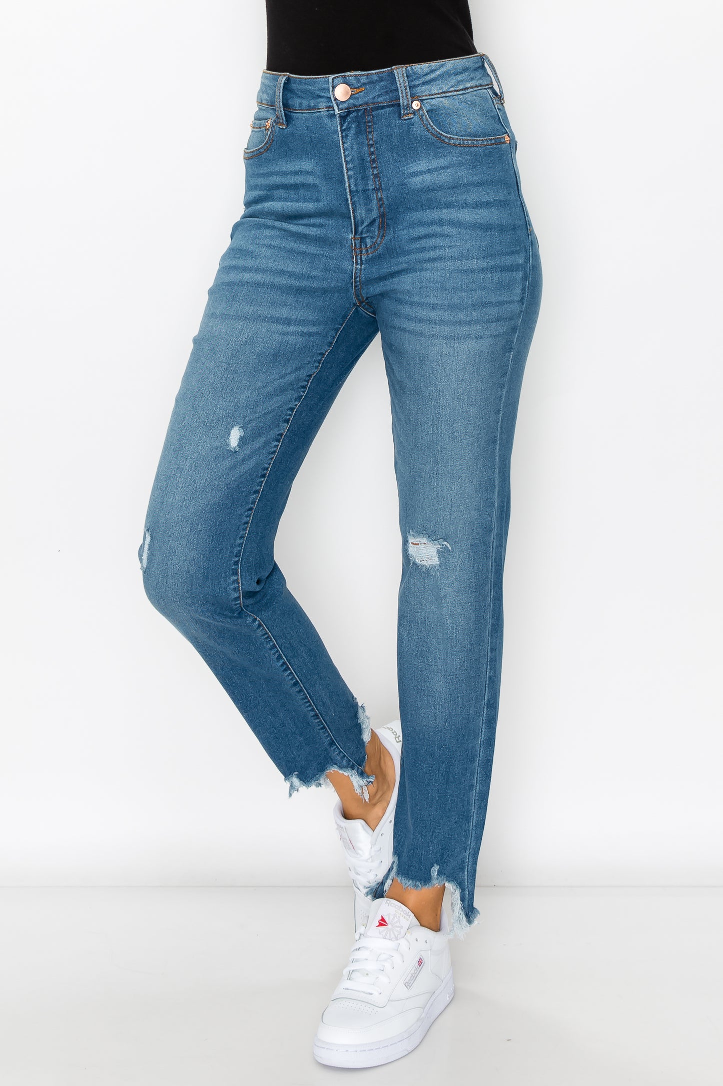 Project Green Label Junior's High Rise Straight Leg Jean