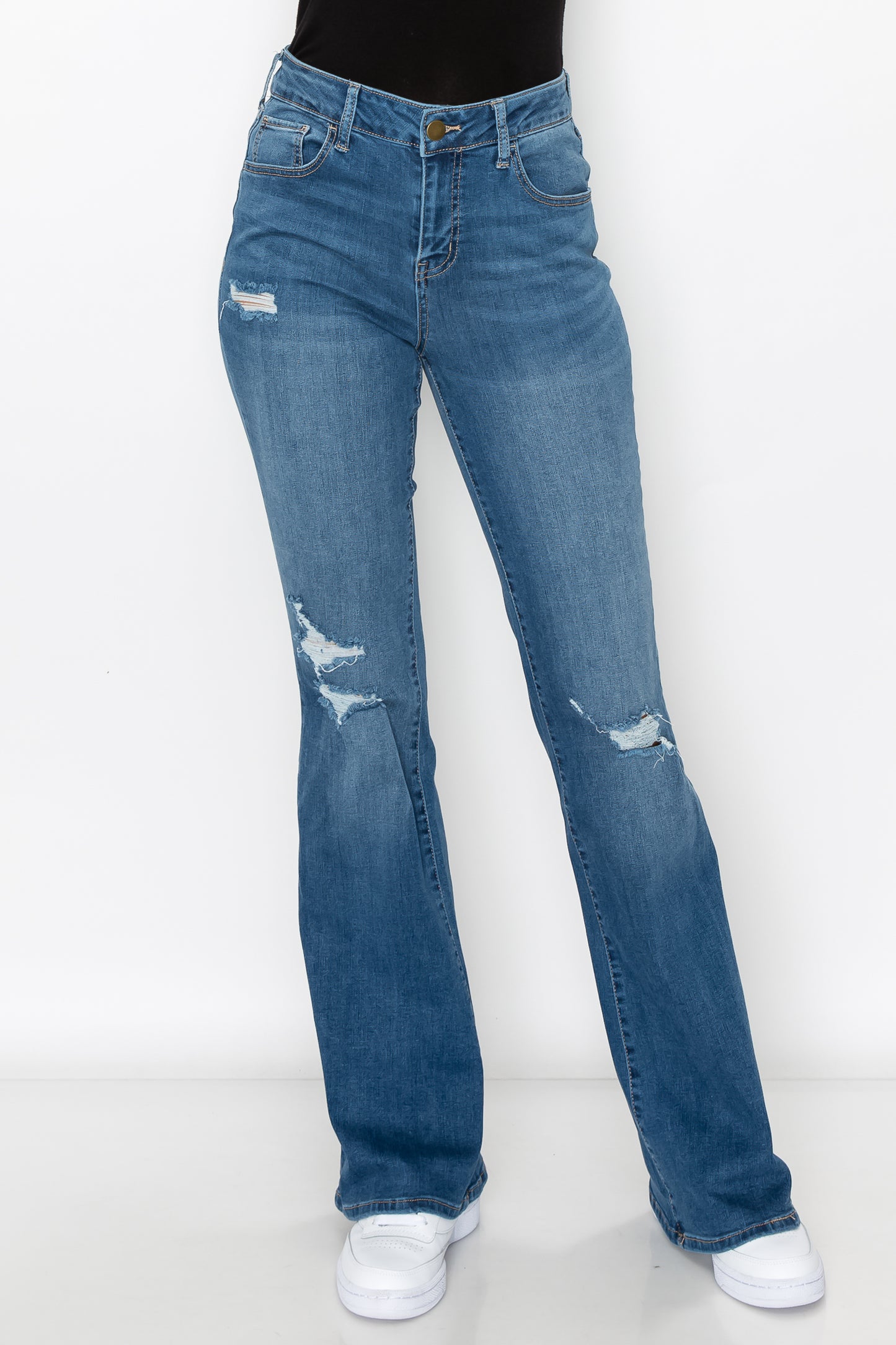 Project Green Label Women's Destructed Flare Jean